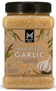 MEMBER'S MARK Minced 'Garlic' in Water Knoblauch gehackt 1360 gr